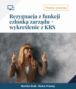 rezygnacja plus wykreślenie