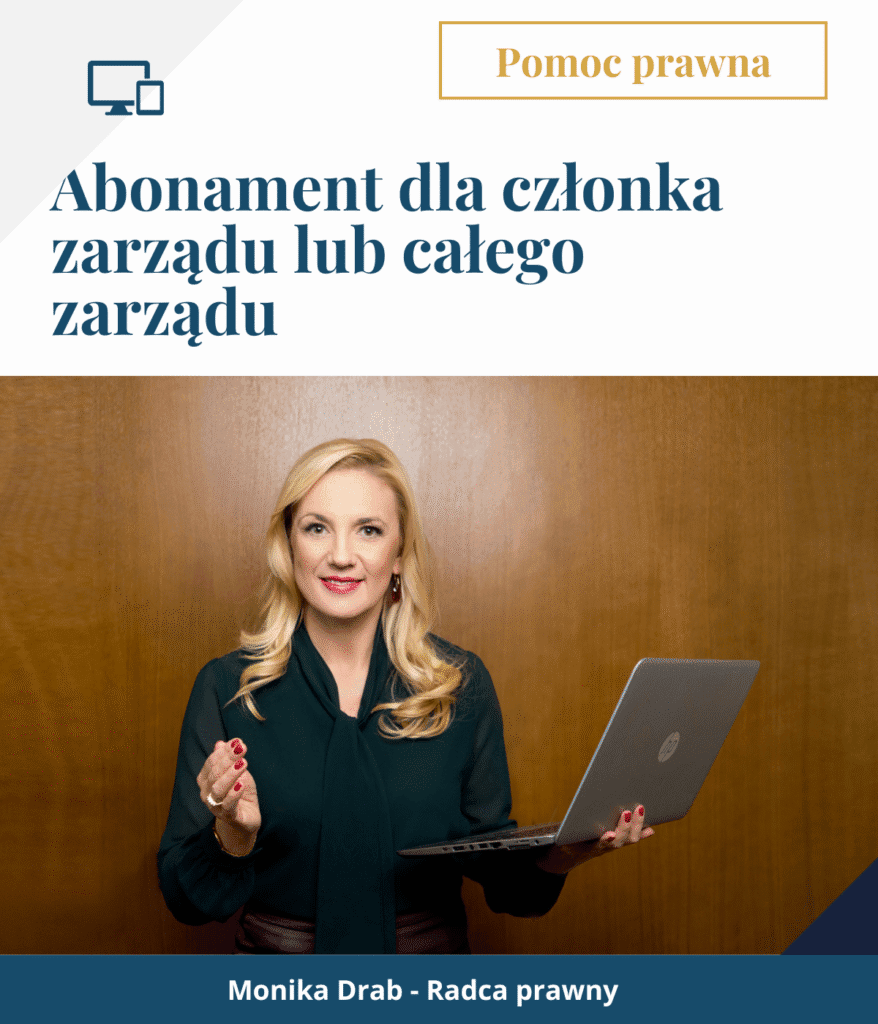 Abonament Odpowiedzialność dla członka zarządu lub całego zarządu
